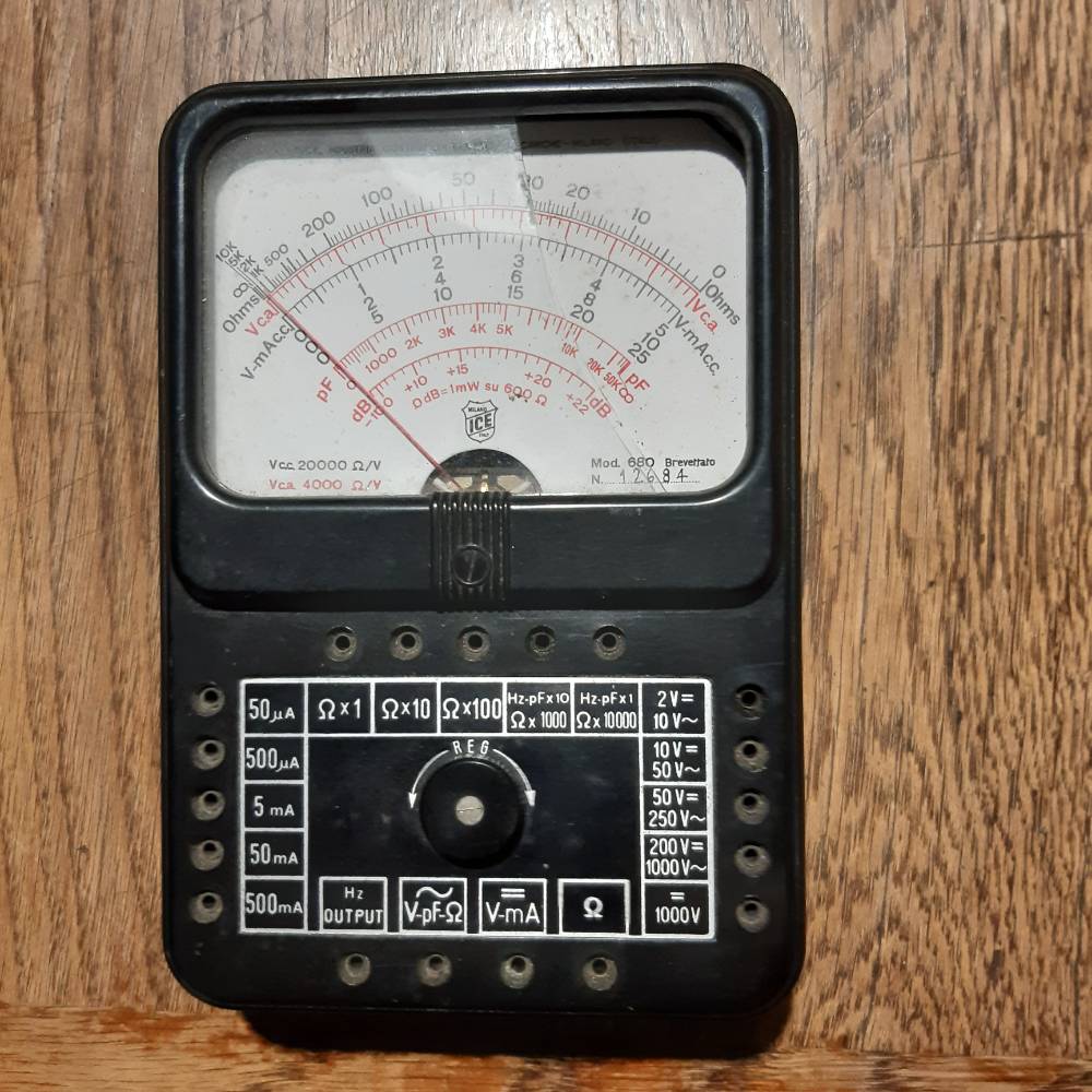 Adattatore E Pila Al Litio Per Super Tester ICE 680 G-R-E-C - Prodotto In Italia